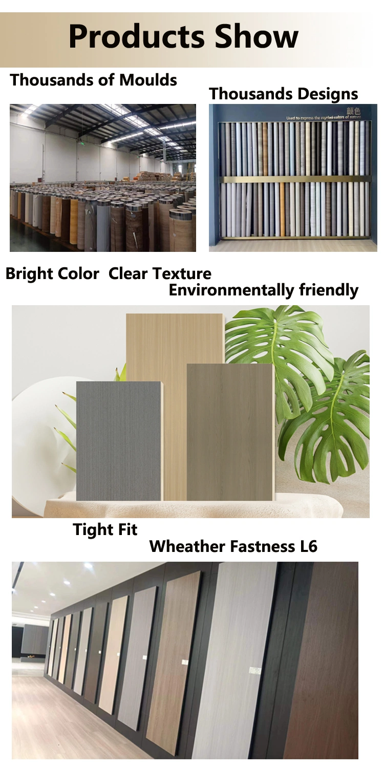 Overlay Wood Grain Decor Furniture Printing Melamine Films Decorative Poly Paper for Furniture Decoration
