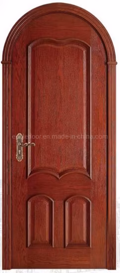 2020classic Design Carving Floral Pattern Modern Cheap 4 Panel Factory Price Hollow Core Double Model for Exterior Wood Door (EF-V027)