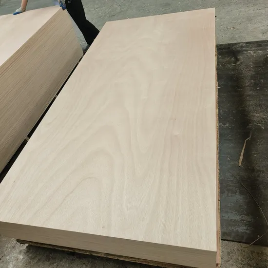 Commercial Fancy Veneer or Melamine Laminated Block Board Blockboard in China 