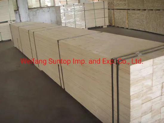 Construction Wood Materials Pine LVL Scaffolding Timber Plank Board 38mm Thick 