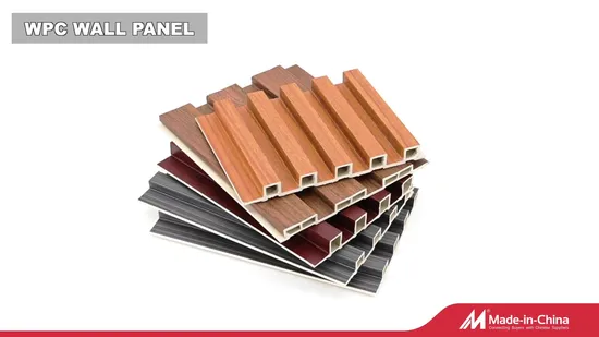 Customized Color Wood PVC Composite Hollow Great Wall WPC Wall Panel 