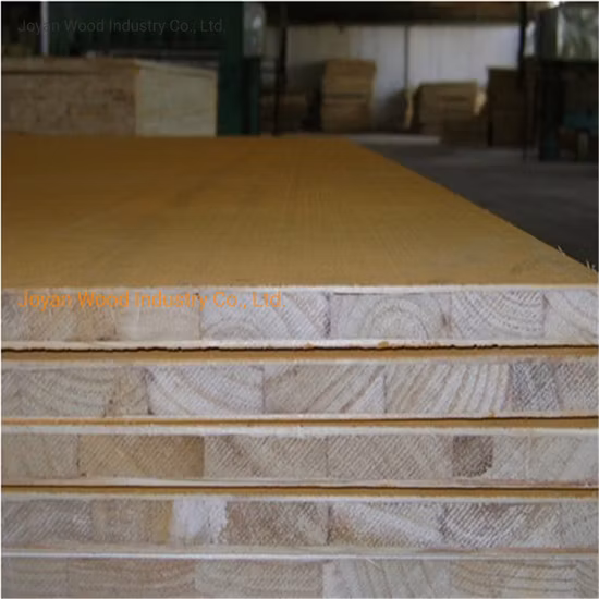 White Laminated Blockboard 18mm Pine Hardwood with Melamine for Furniture
