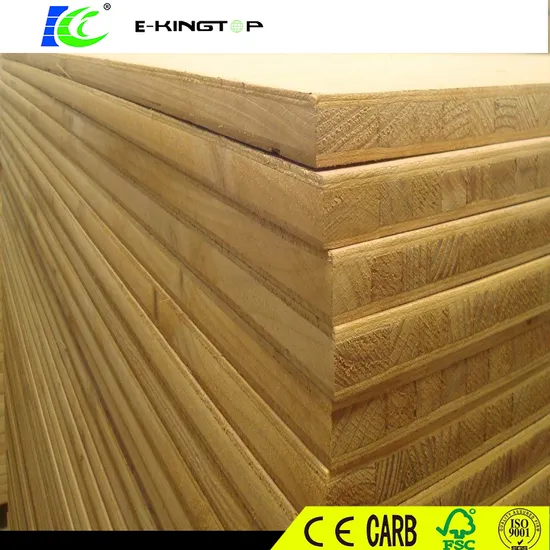 Factory Price of Melamine Blockboard with Poplar/Pine Core 