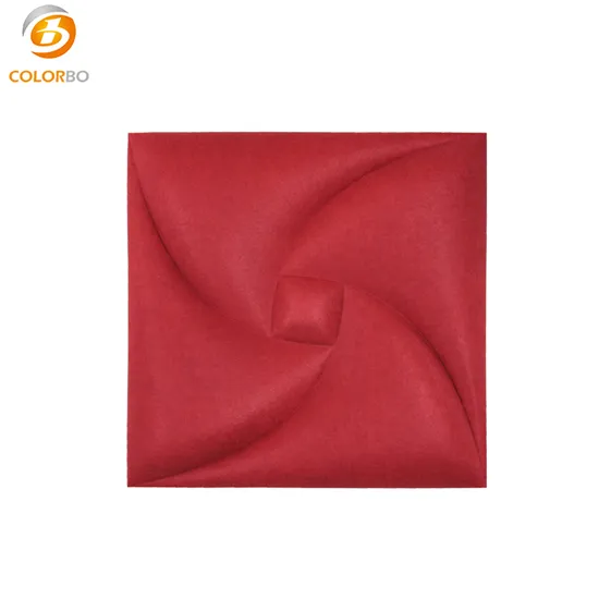 PET 3d Wall Panels Polyester Fiber Decorative Acoustic Panels 