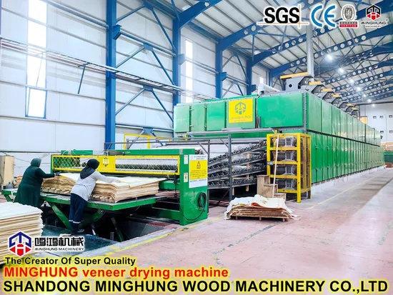 China Minghung Top Woodworking Veneer Plywood Panel Making Machine 