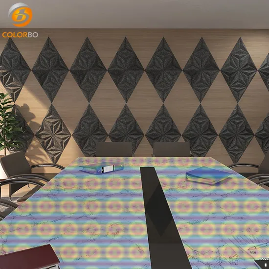 High performance Sound Absorption Flame Retardant Pet Decorative Building Material Wall Panel 