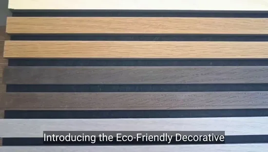 Beat Sale Building Material Grooved Wooden Slats Decorative Sound