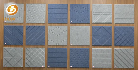 Exhibition Hall Decorative Polyester Acoustic Wall Panel 